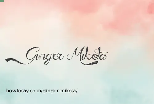 Ginger Mikota