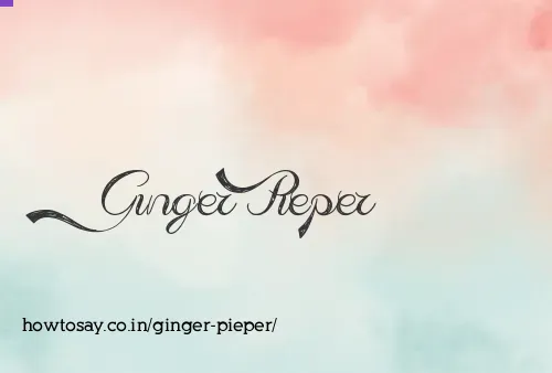 Ginger Pieper