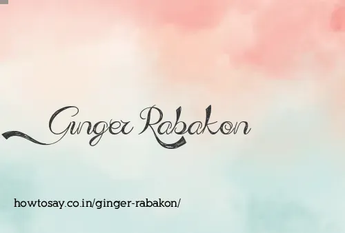 Ginger Rabakon
