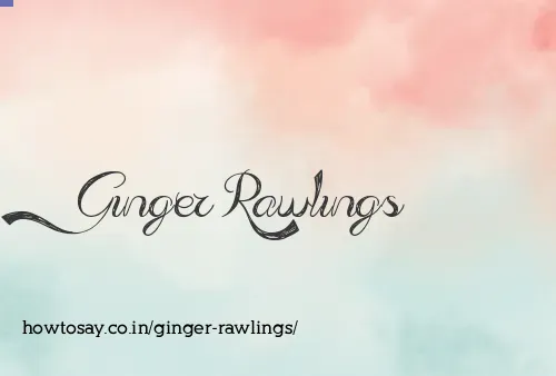 Ginger Rawlings