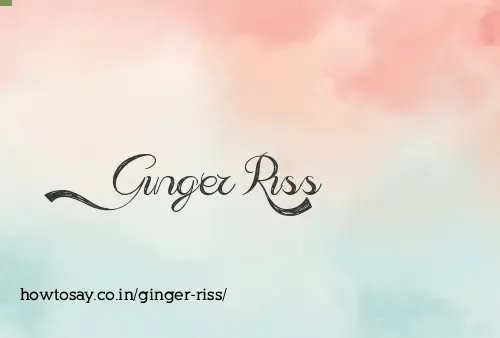 Ginger Riss
