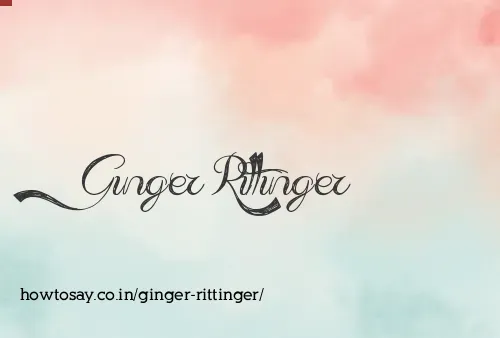 Ginger Rittinger