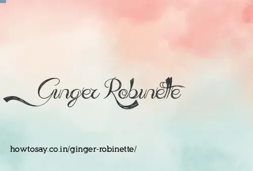 Ginger Robinette