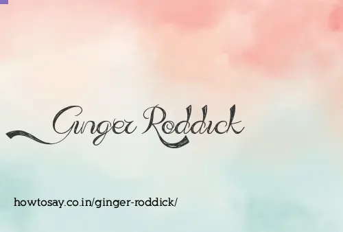 Ginger Roddick