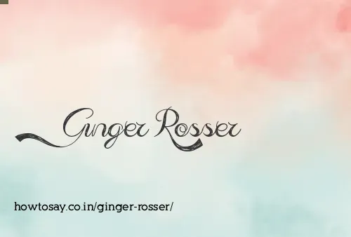 Ginger Rosser