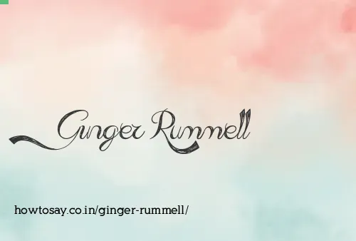 Ginger Rummell