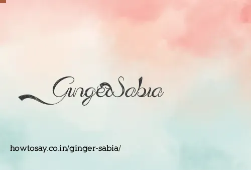 Ginger Sabia