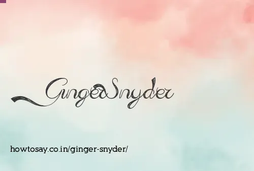 Ginger Snyder