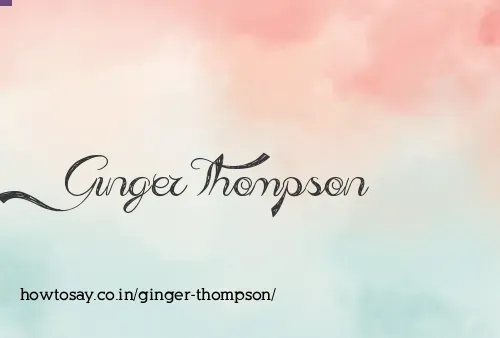 Ginger Thompson