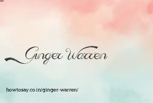 Ginger Warren