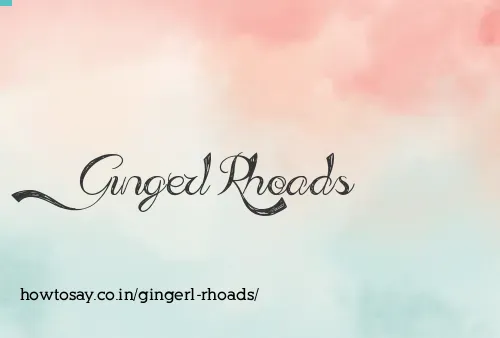 Gingerl Rhoads