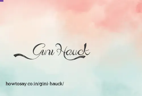 Gini Hauck