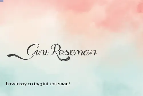 Gini Roseman