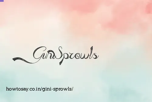 Gini Sprowls