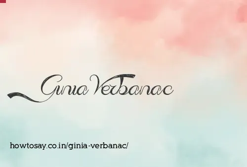 Ginia Verbanac