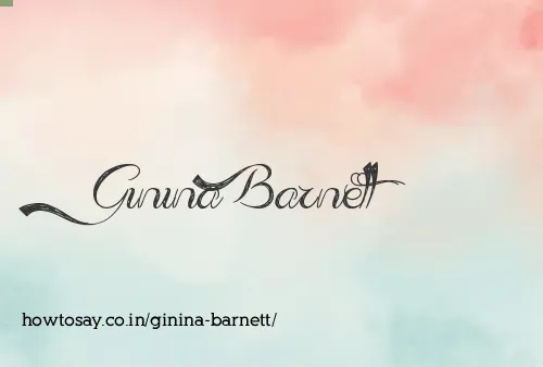 Ginina Barnett
