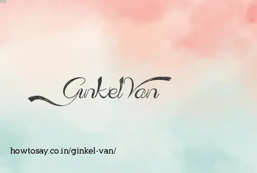 Ginkel Van