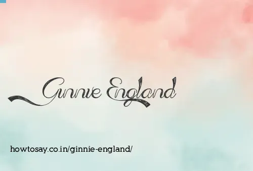 Ginnie England