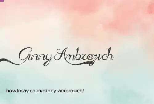 Ginny Ambrozich