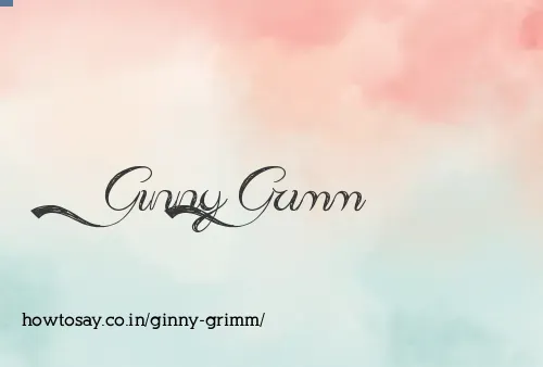 Ginny Grimm