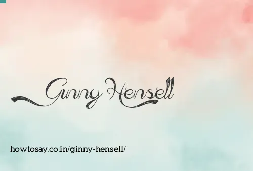 Ginny Hensell