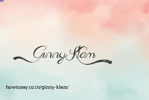 Ginny Klam