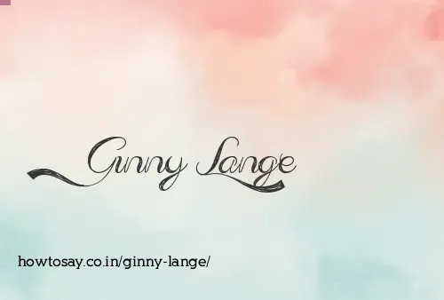 Ginny Lange