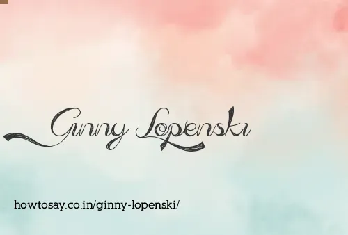 Ginny Lopenski