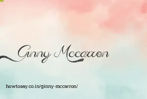 Ginny Mccarron
