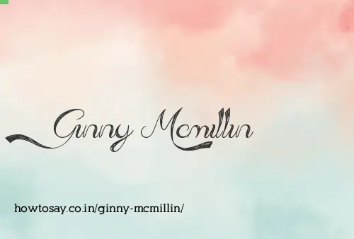 Ginny Mcmillin