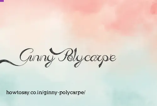 Ginny Polycarpe