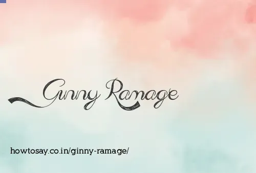 Ginny Ramage