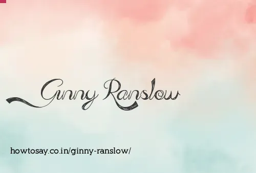Ginny Ranslow