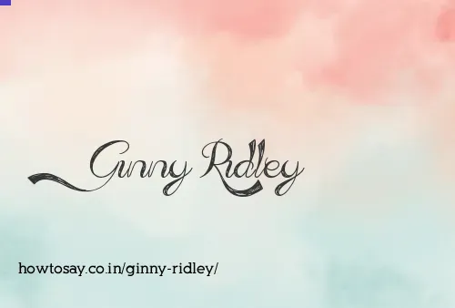 Ginny Ridley