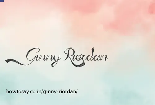 Ginny Riordan