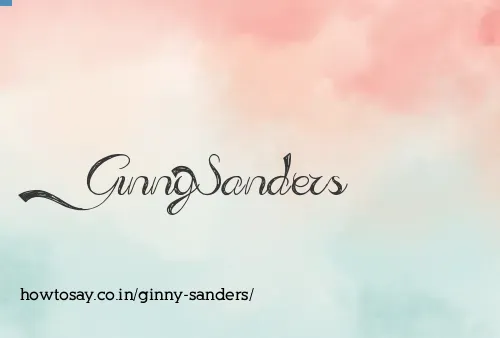 Ginny Sanders