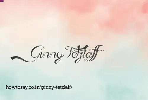 Ginny Tetzlaff