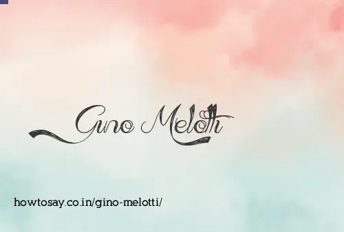 Gino Melotti