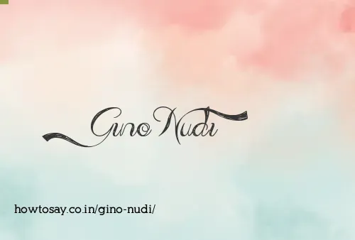 Gino Nudi