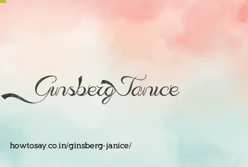 Ginsberg Janice