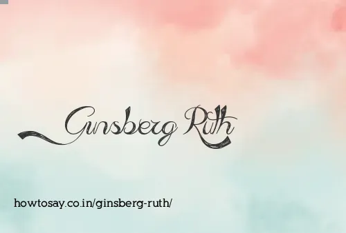 Ginsberg Ruth