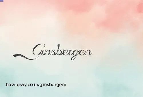 Ginsbergen