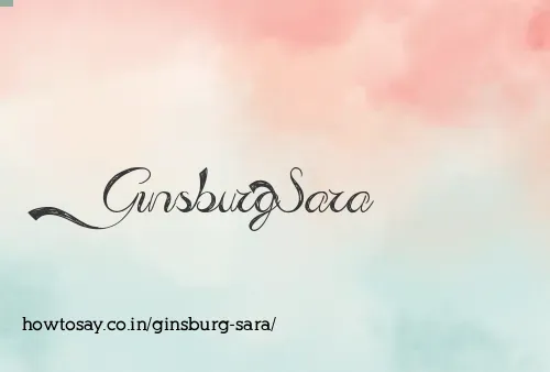Ginsburg Sara