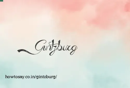 Gintzburg