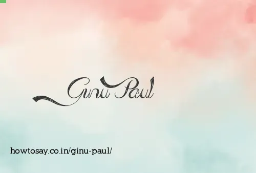 Ginu Paul