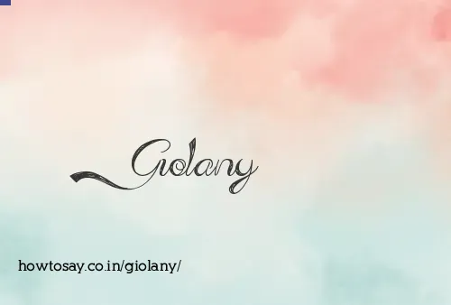 Giolany