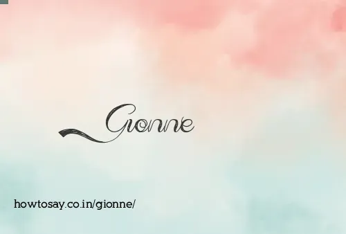 Gionne