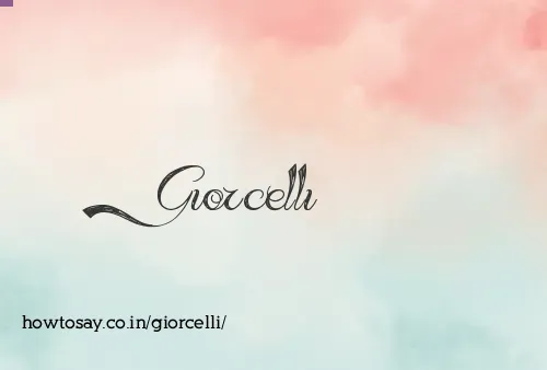 Giorcelli