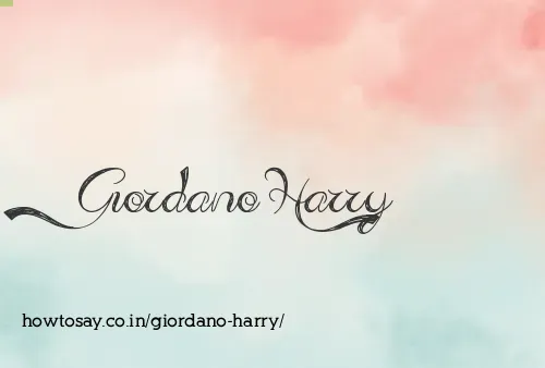 Giordano Harry