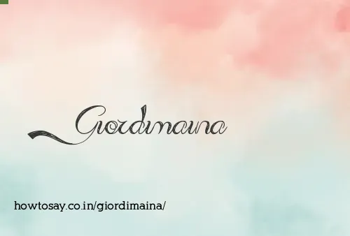 Giordimaina